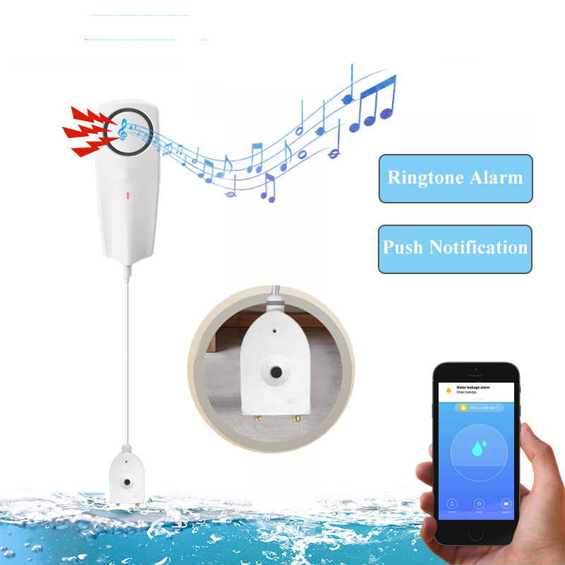 For Alerts Smart Life Tuya APP WIFI Liquid Leak Sensor Wireless Water Level Detector Leakage Alarm